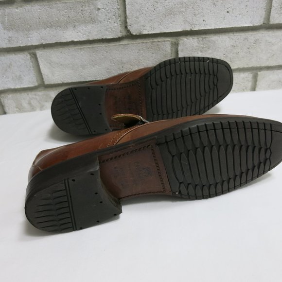 Cable & Co. Oil Tanned Leather Monk Strap Oxfords - Picture 3 of 7